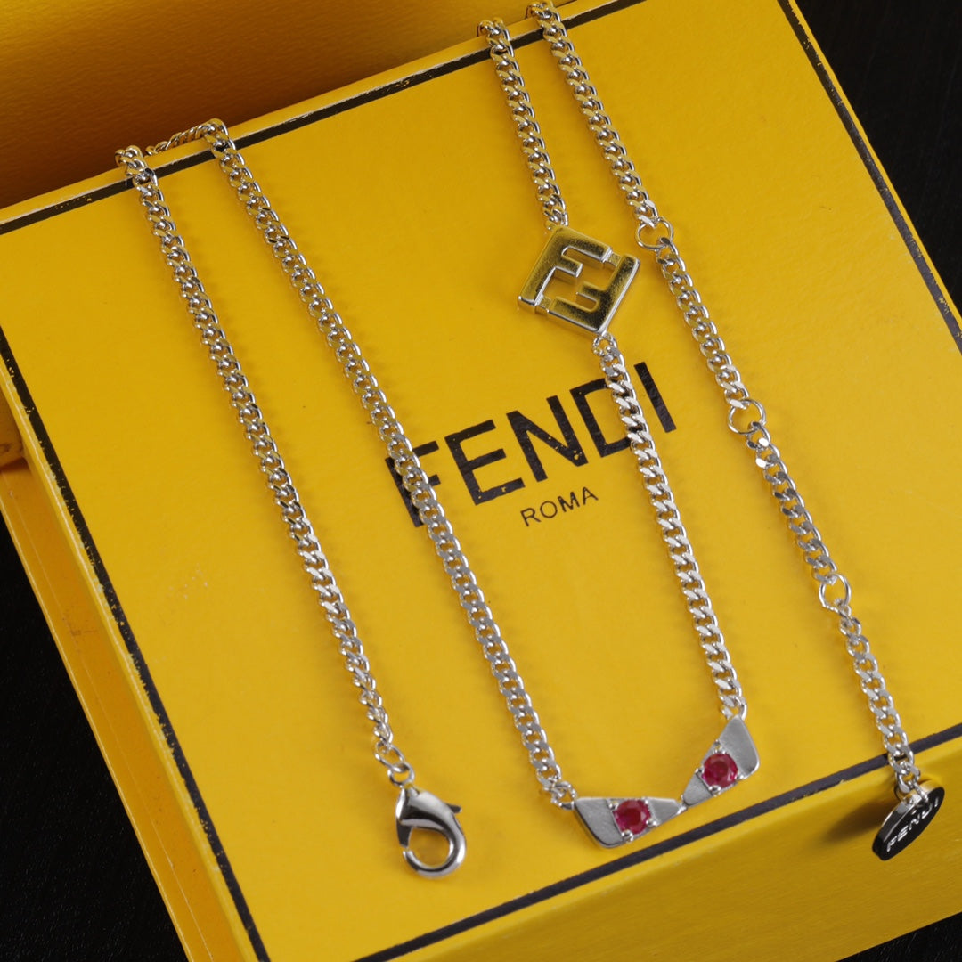 Luxury Double F Sweater Necklace