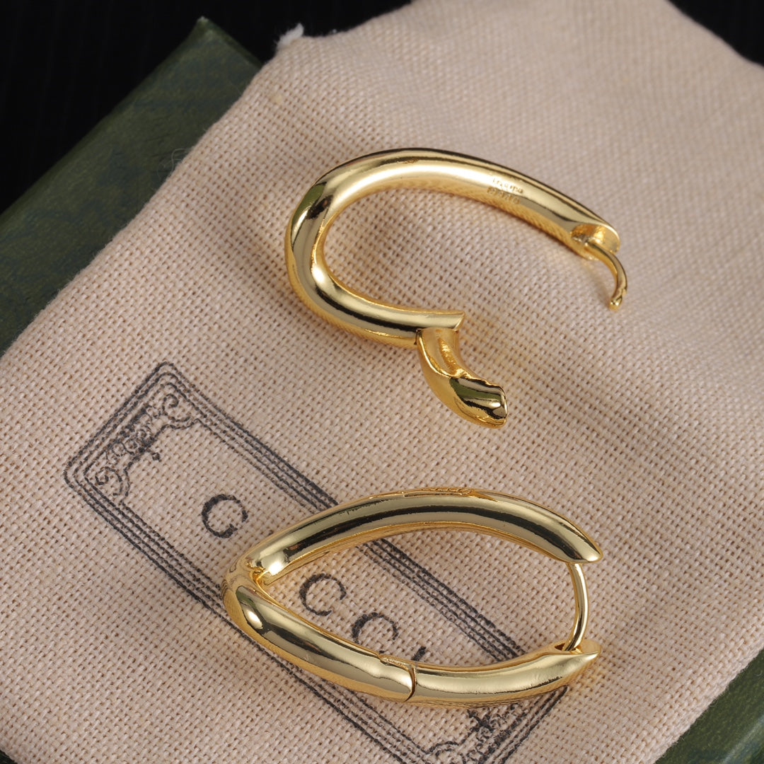 Two Color Twisted Irregular Earrings