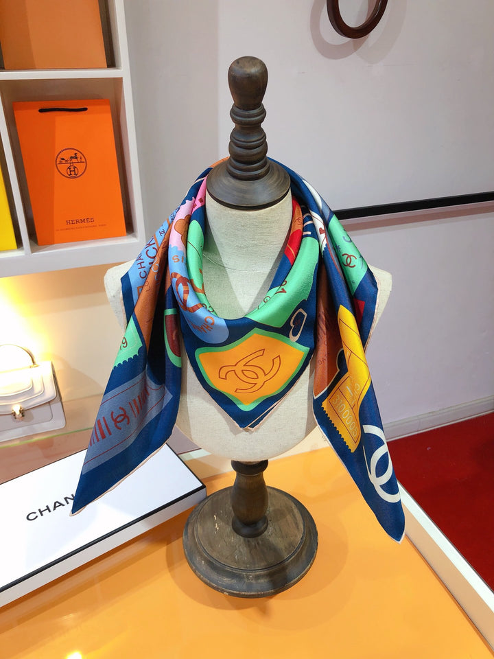 Classic CC Multi-Element Printed Square Towel