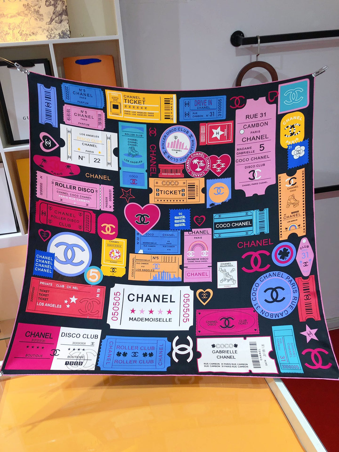 Classic CC Multi-Element Printed Square Towel