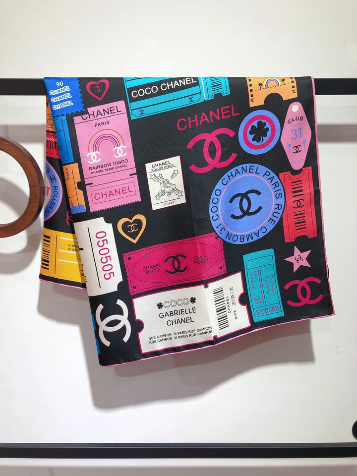 Classic CC Multi-Element Printed Square Towel