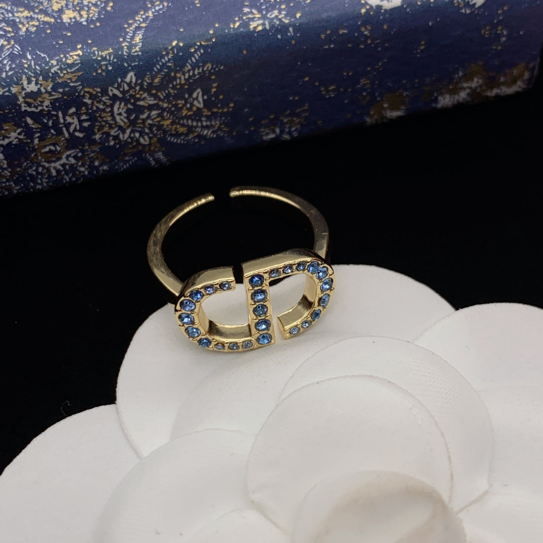 fashion CD rhinestone open ring