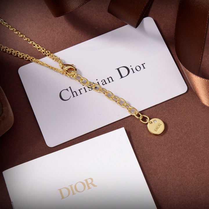 Luxury CD Double Layer Necklace