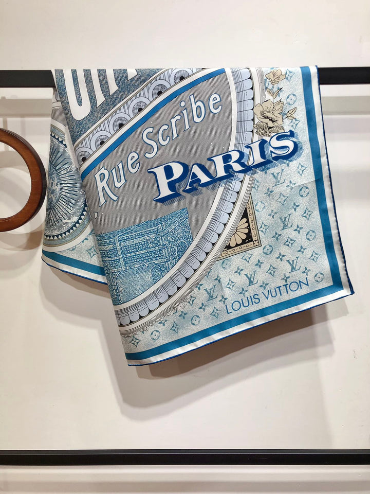 Fashion CC printed silk scarf
