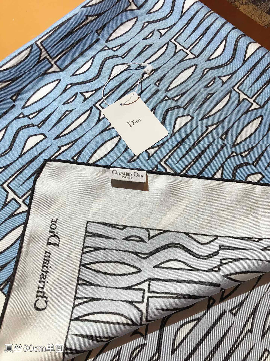 Luxury DR Printed Silk Square Scarf