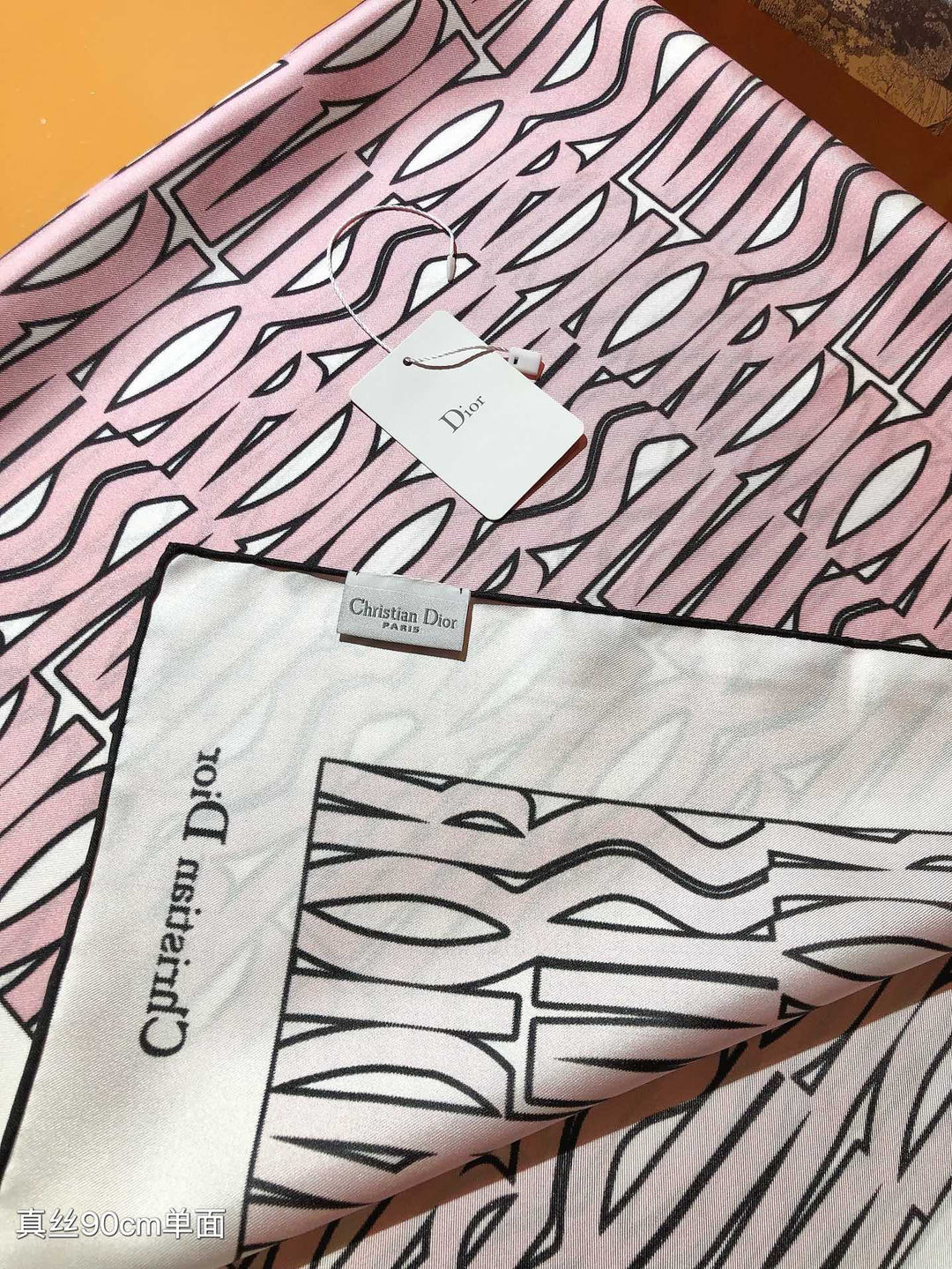 Luxury DR Printed Silk Square Scarf