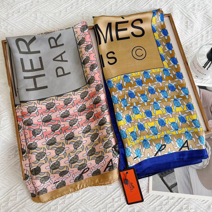 Luxury small windmill printed square towel