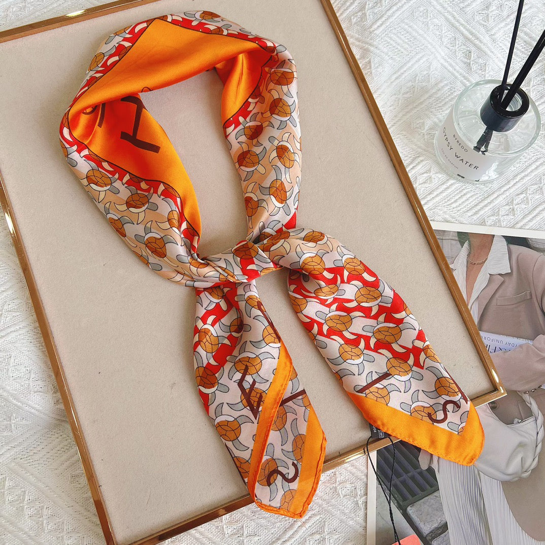 Luxury small windmill printed square towel