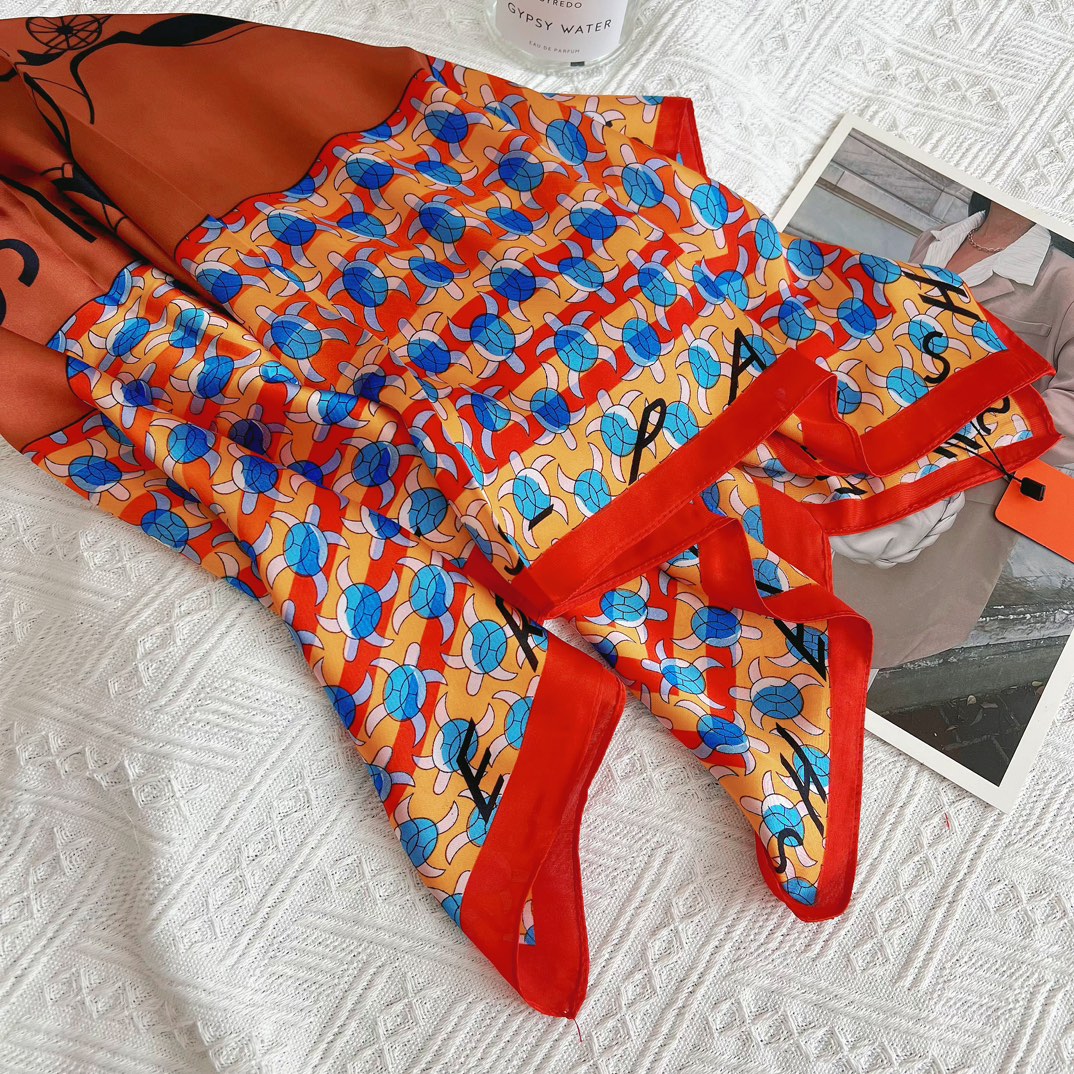 Luxury small windmill printed square towel