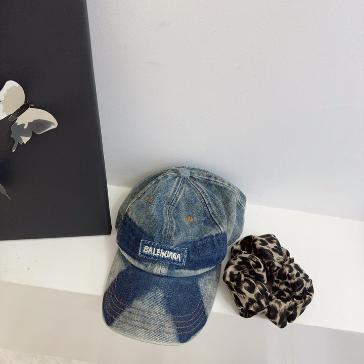 Vintage Denim Blue Baseball Cap