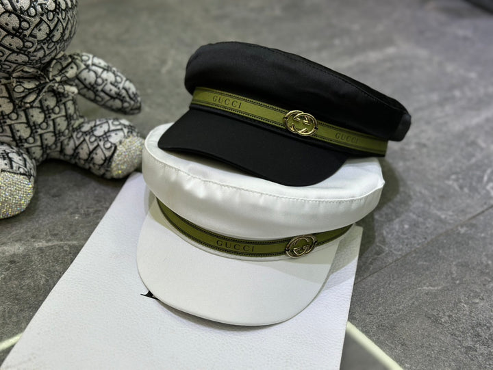 3 colors GG silk military hat