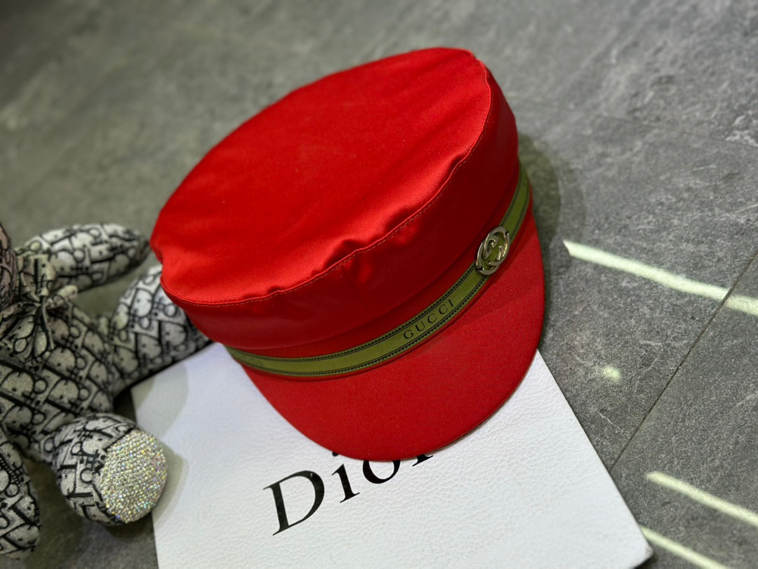 3 colors GG silk military hat