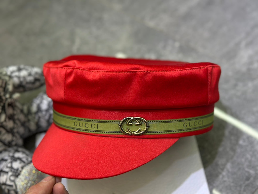 3 colors GG silk military hat