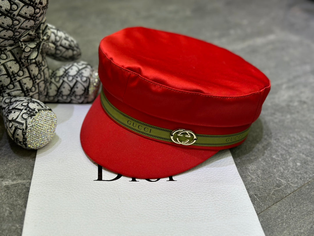 3 colors GG silk military hat