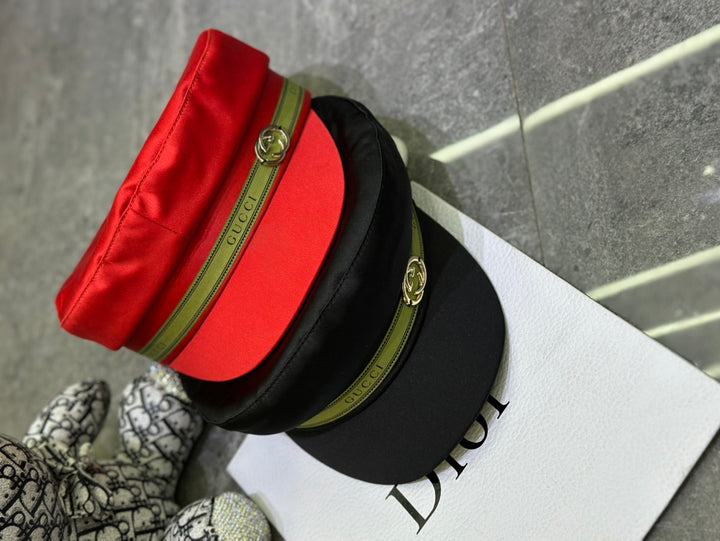 3 colors GG silk military hat