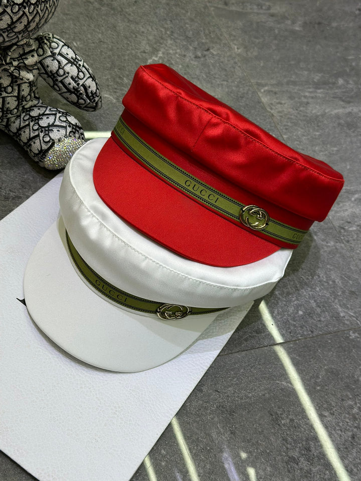 3 colors GG silk military hat