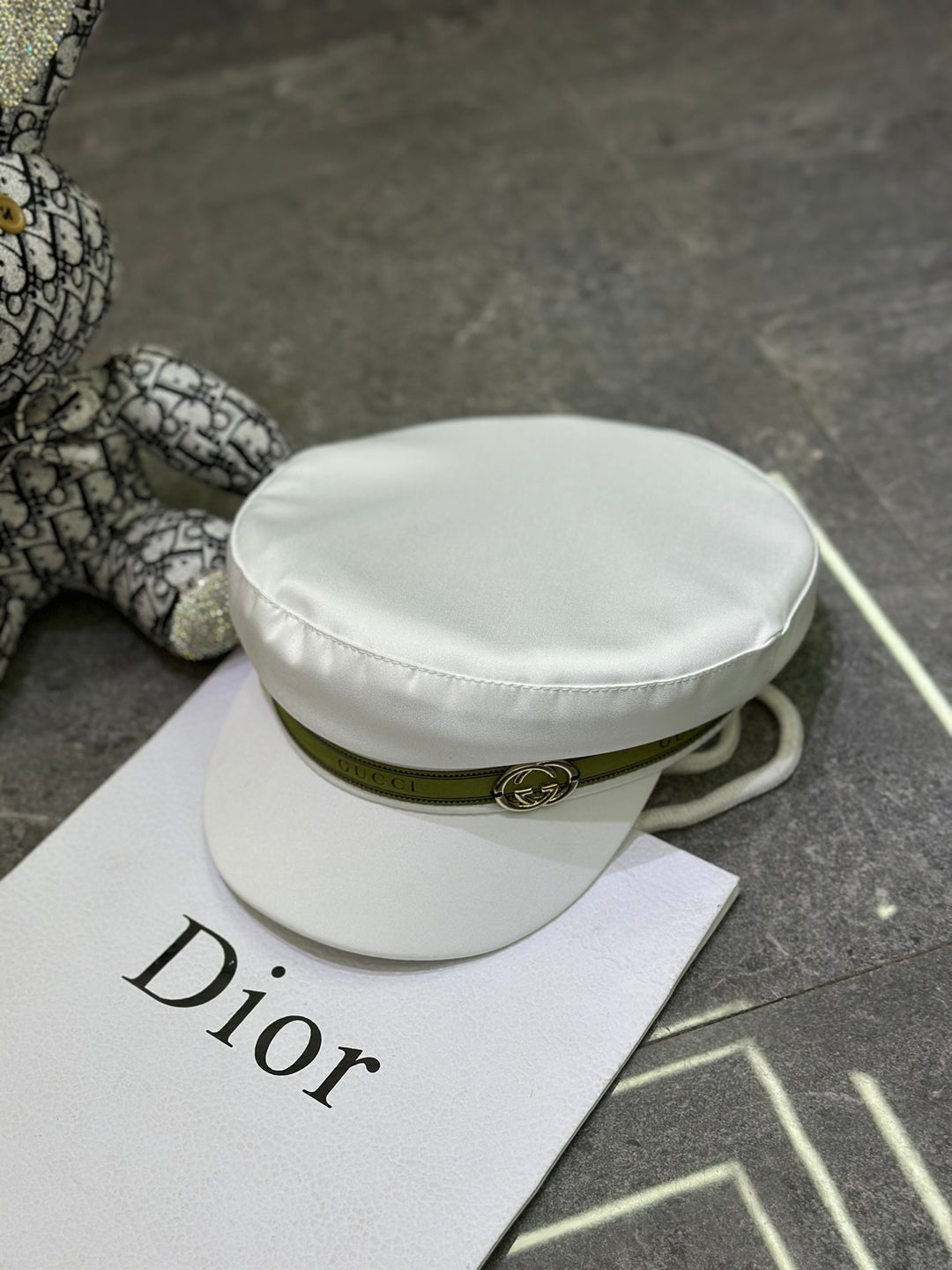 3 colors GG silk military hat