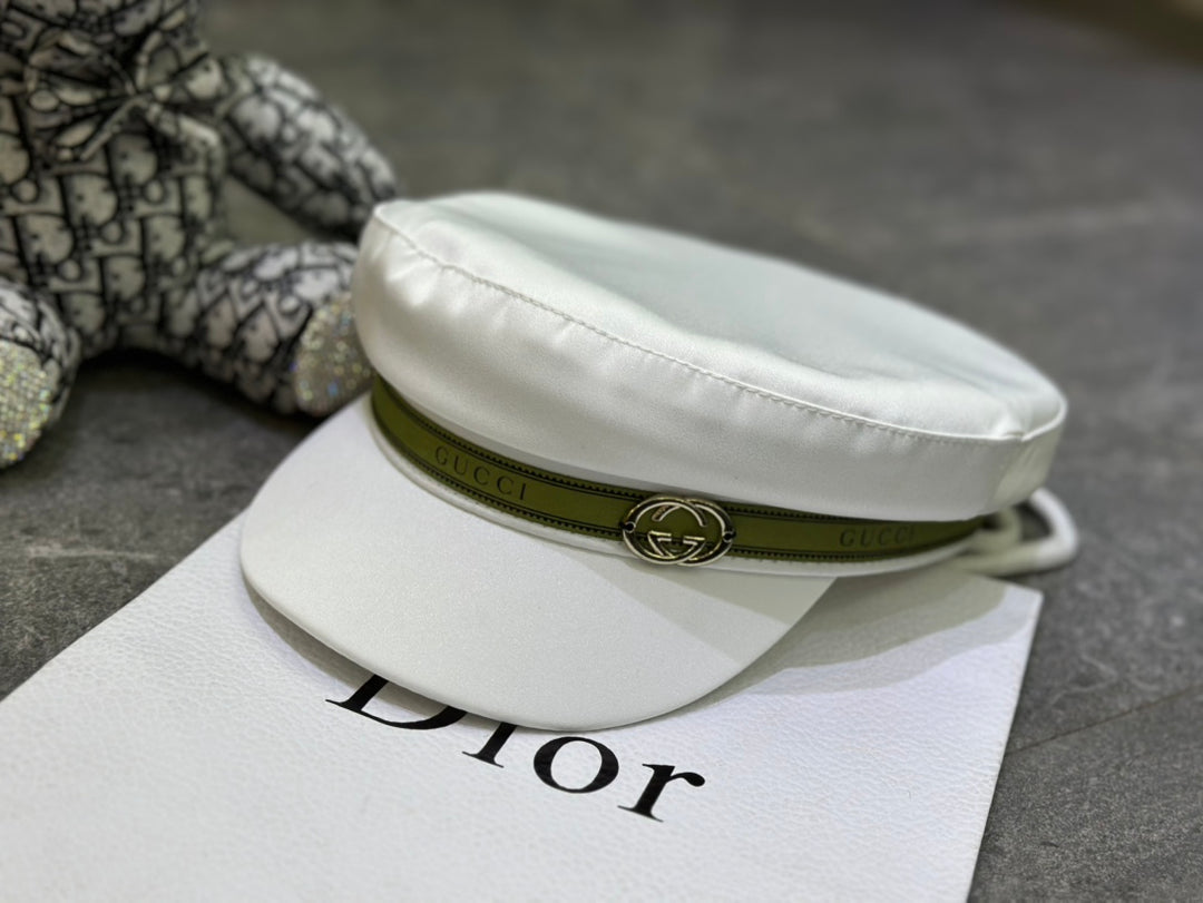 3 colors GG silk military hat
