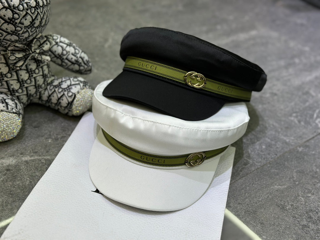3 colors GG silk military hat