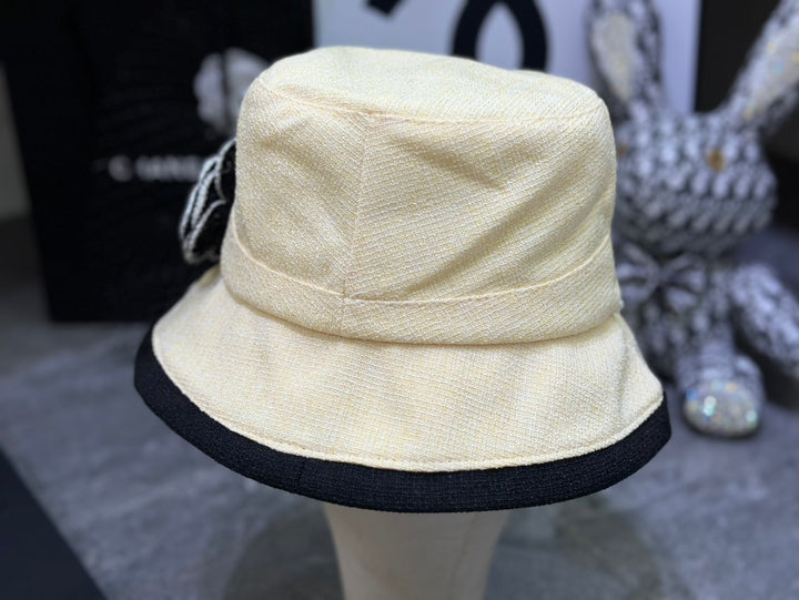 New camellia pearl fisherman hat