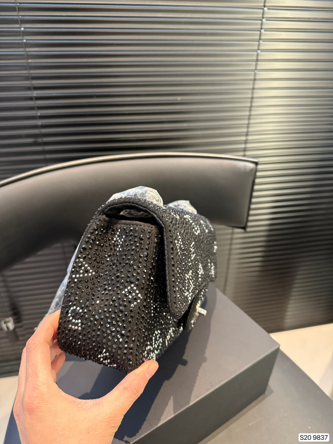 Deluxe CC Flap Bag with Diamonds