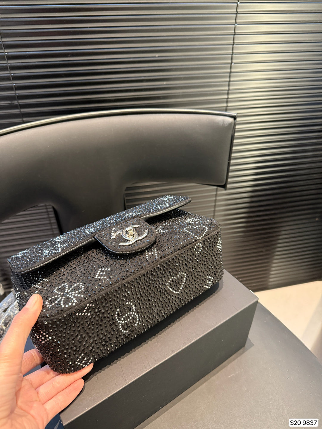 Deluxe CC Flap Bag with Diamonds