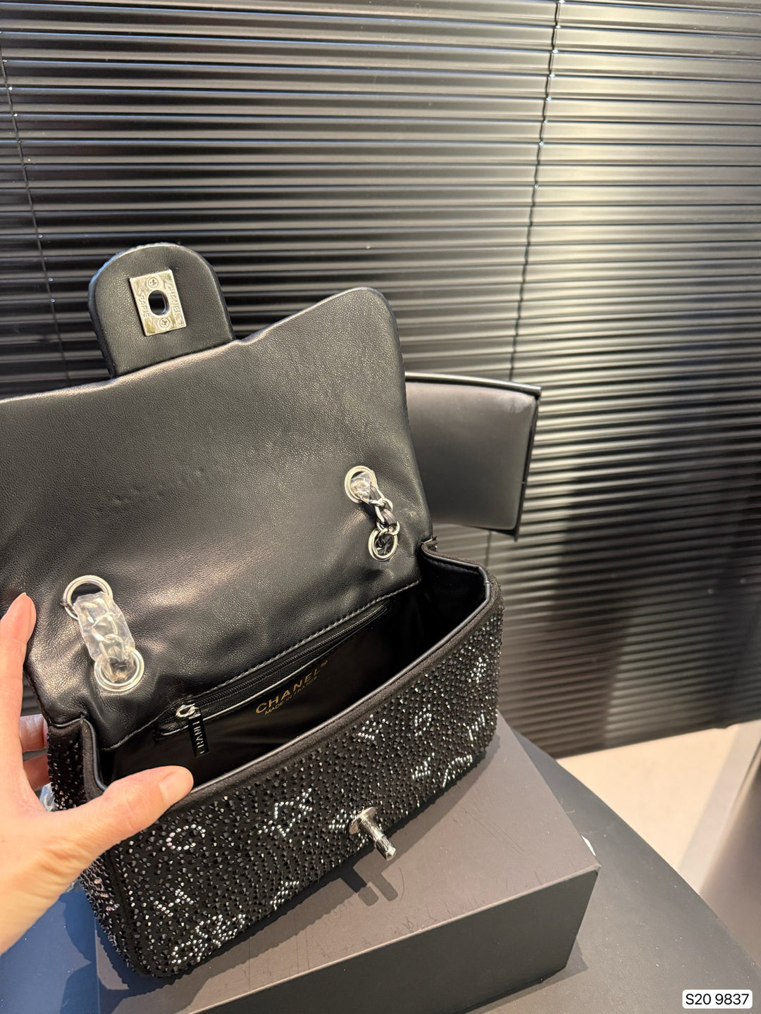 Deluxe CC Flap Bag with Diamonds