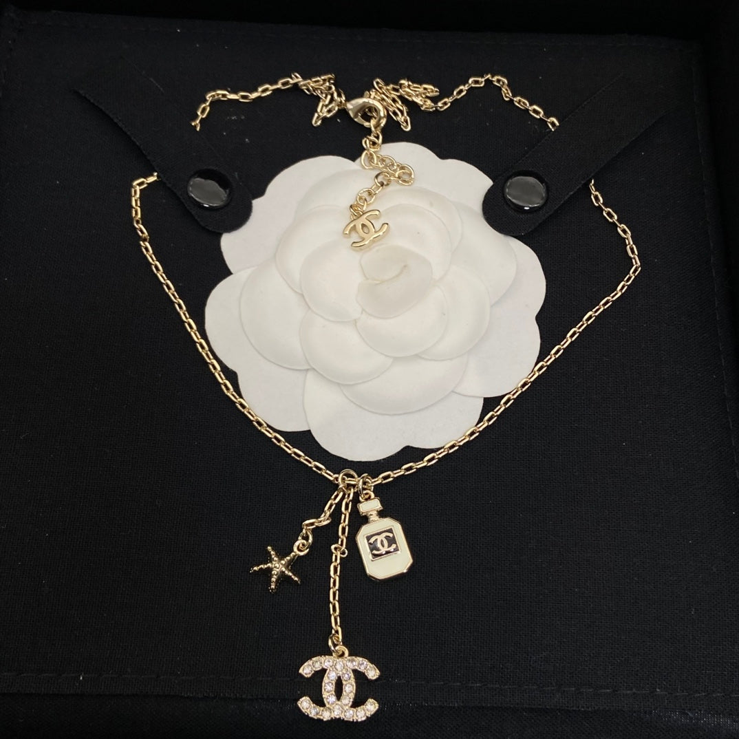 New perfume bottle tassel necklace