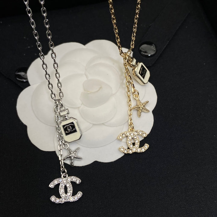 New perfume bottle tassel necklace