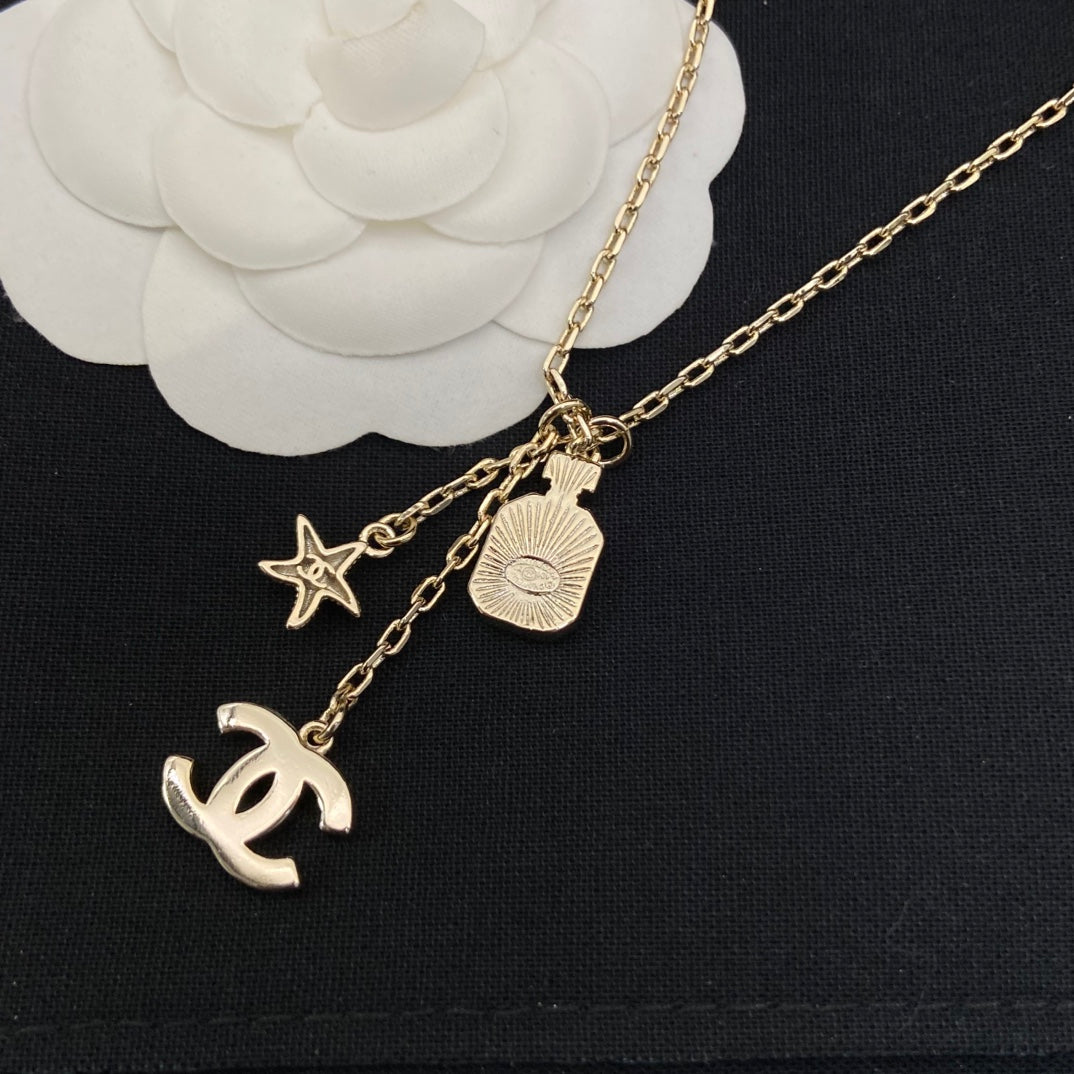 New perfume bottle tassel necklace