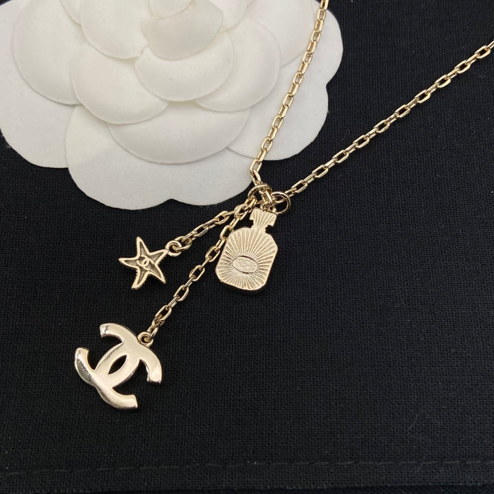 New perfume bottle tassel necklace