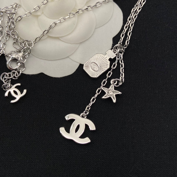New perfume bottle tassel necklace