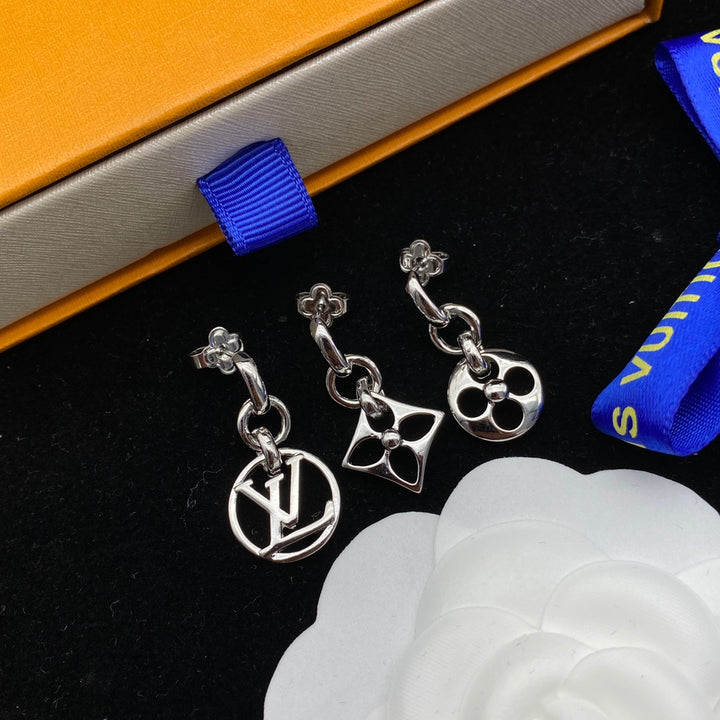 Classic fashion temperament three sets of earrings