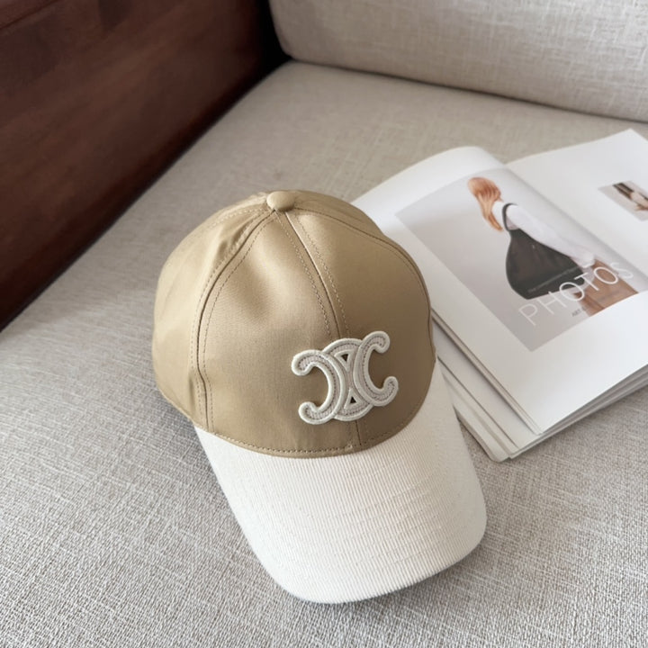 Fashion letter embroidery duck tongue cap