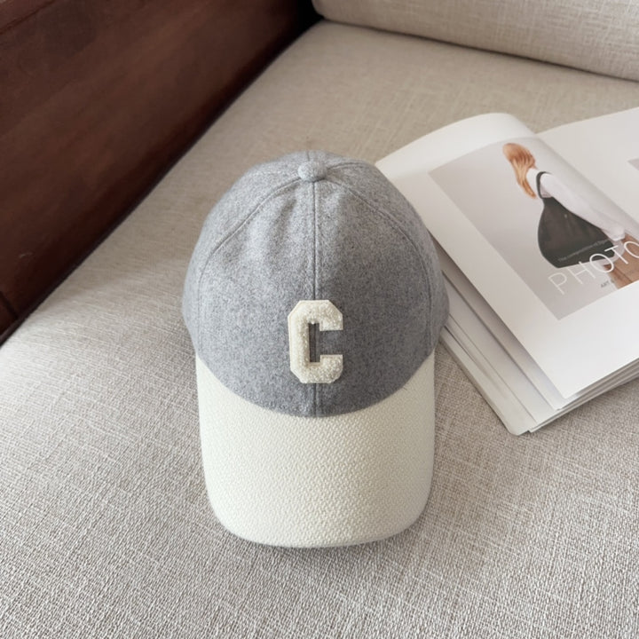 Fashion letter embroidery duck tongue cap