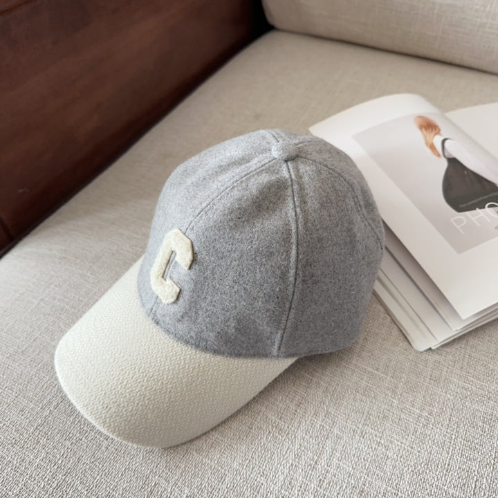 Fashion letter embroidery duck tongue cap