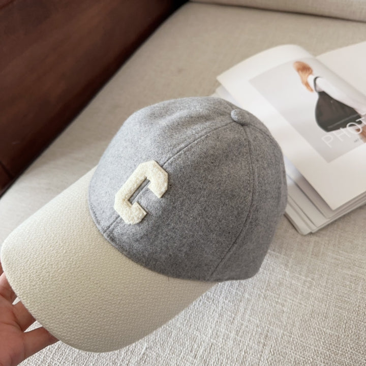 Fashion letter embroidery duck tongue cap