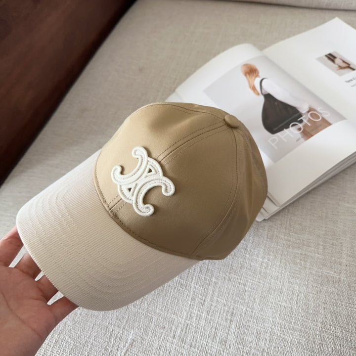Fashion letter embroidery duck tongue cap