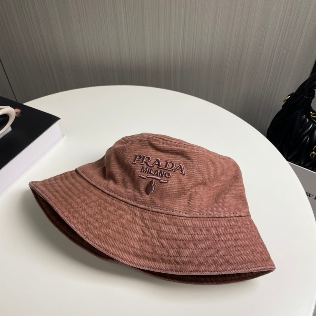Triangle embroidered monogrammed fisherman's hat