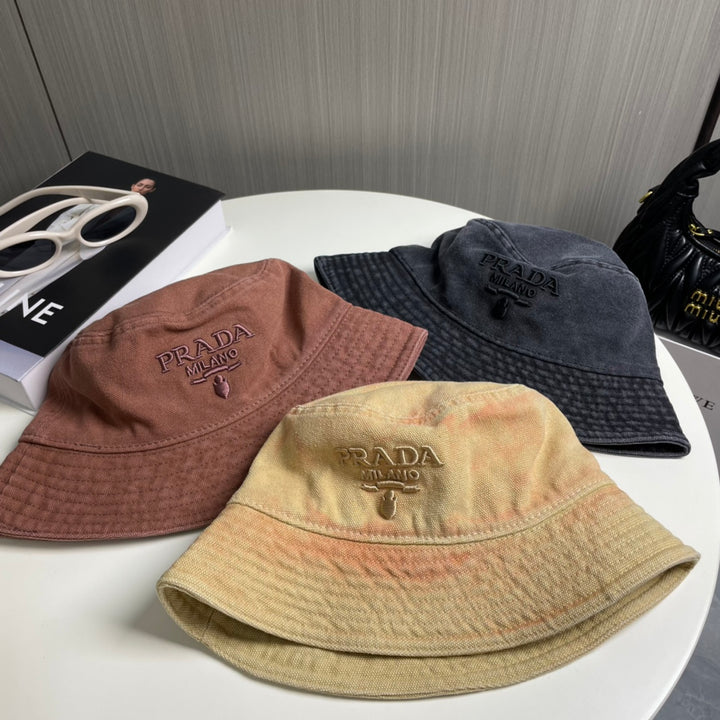 Triangle embroidered monogrammed fisherman's hat