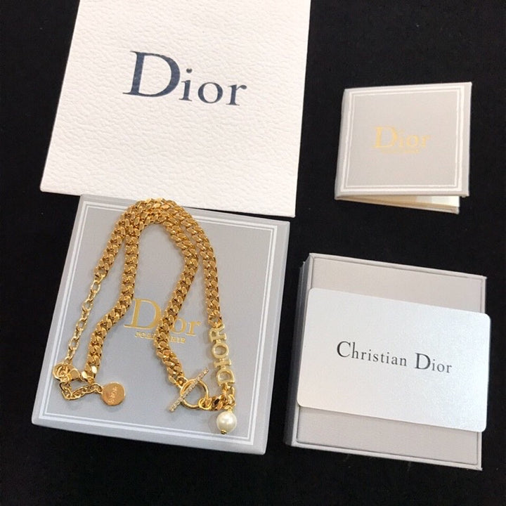 Luxury CD Brass Necklace