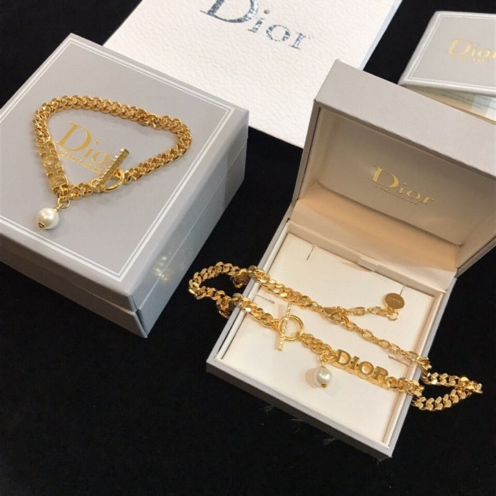 Luxury CD Brass Necklace