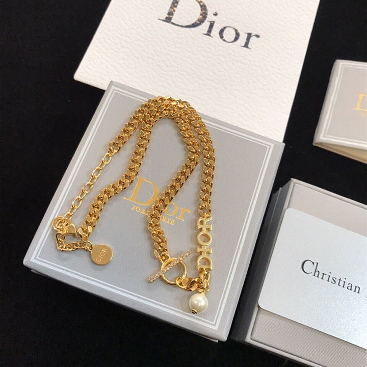 Luxury CD Brass Necklace