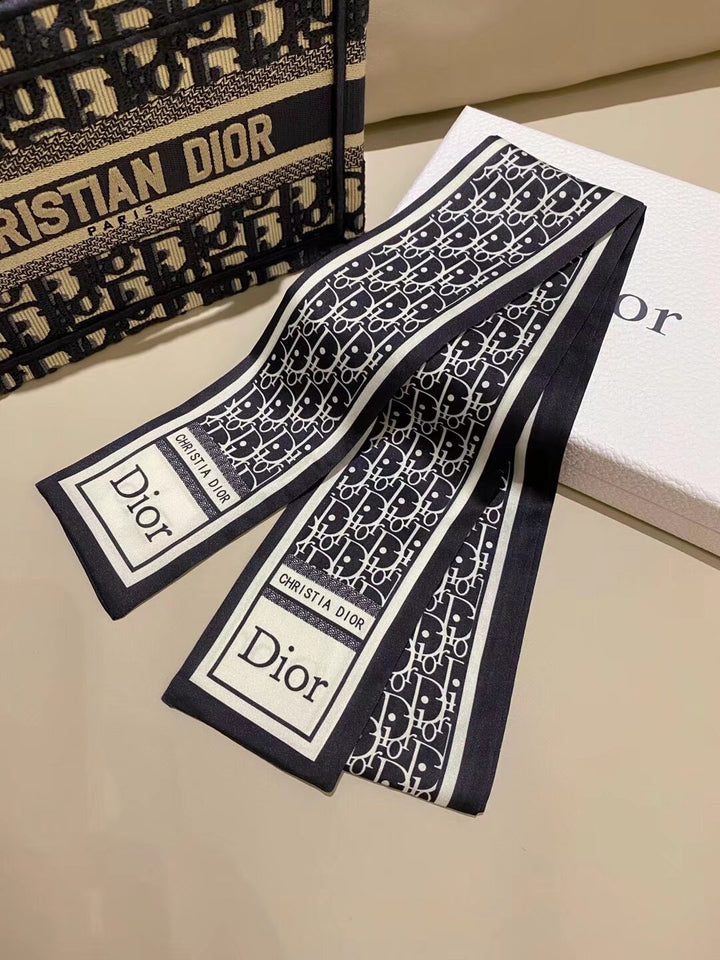 Exquisite CD double layer silk neckerchief