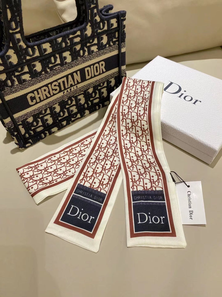 Exquisite CD double layer silk neckerchief