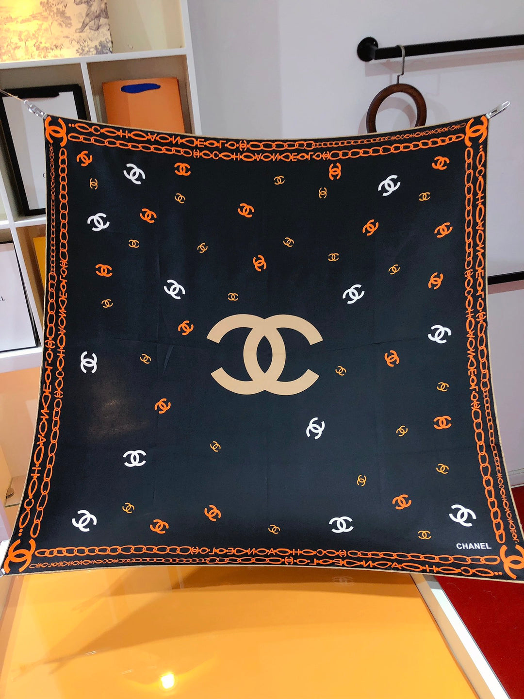 3 Color Monogrammed Fantasy Scarf