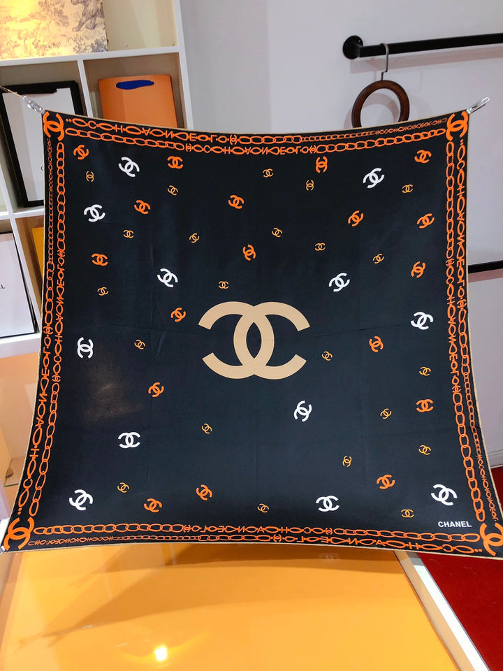 3 Color Monogrammed Fantasy Scarf