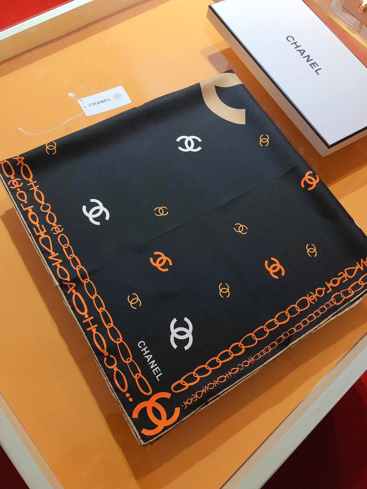 3 Color Monogrammed Fantasy Scarf