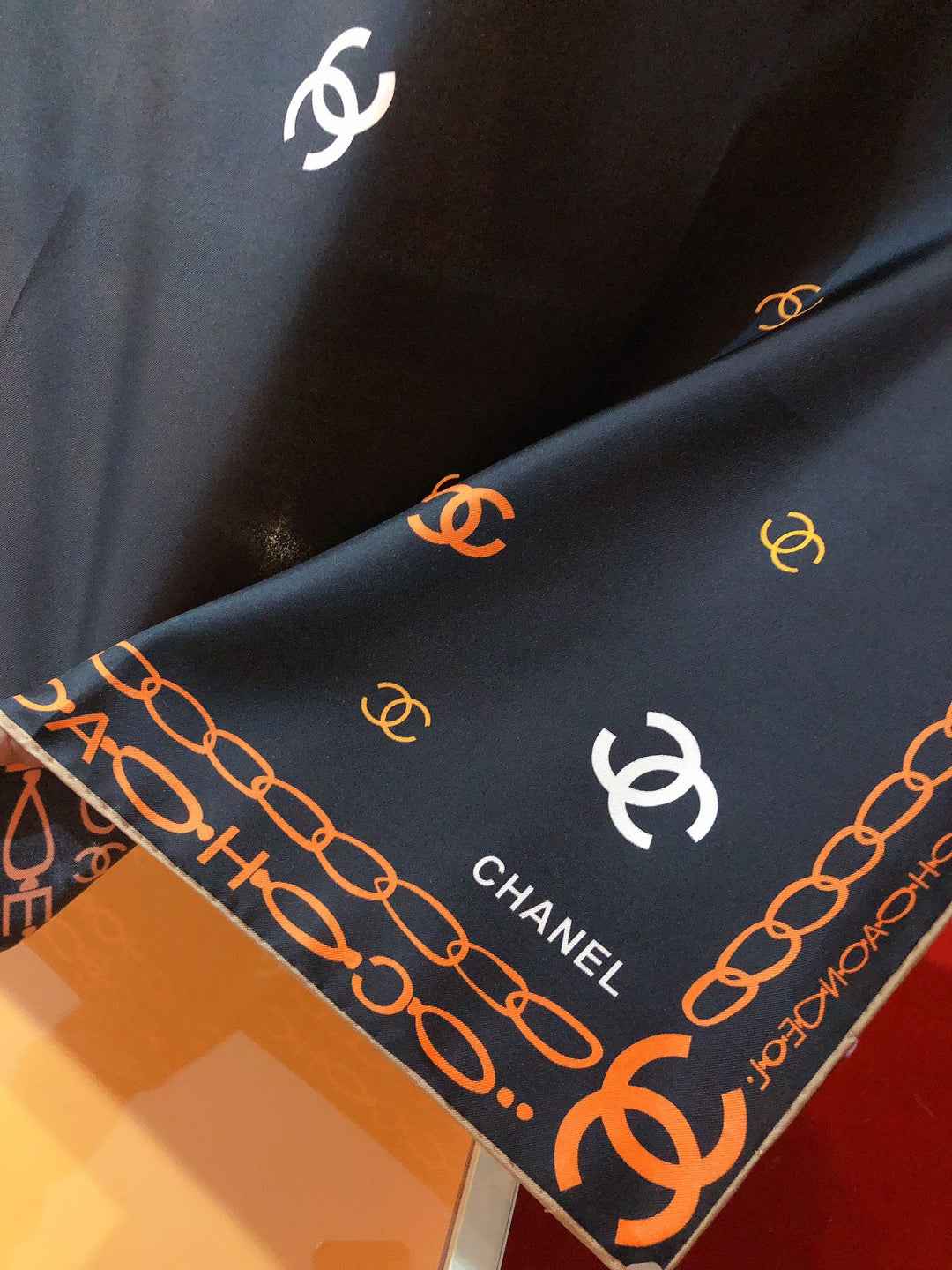 3 Color Monogrammed Fantasy Scarf