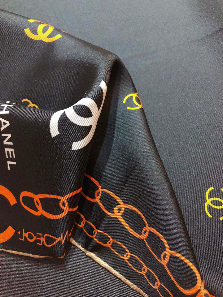 3 Color Monogrammed Fantasy Scarf